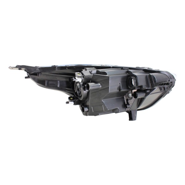 Farol Principal Ka 19 20 21 Le Titanium Preto Com Aro Cromad Esquerdo/motorista