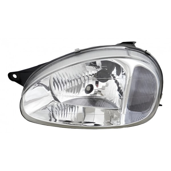 Farol Principal Corsa 00/ Lente Lisa  Le Classic Carcaca Pre Esquerdo/motorista