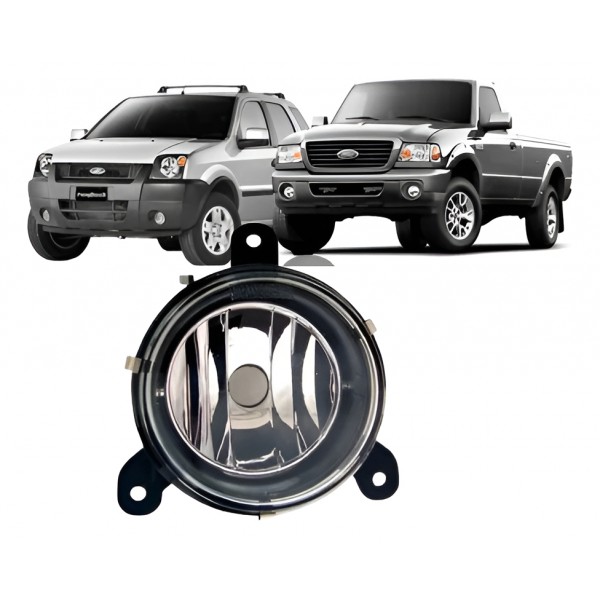 Farol Milha Auxiliar Ecosport 2003 A 2007 Ranger 2005 A 2009 Padrão Original