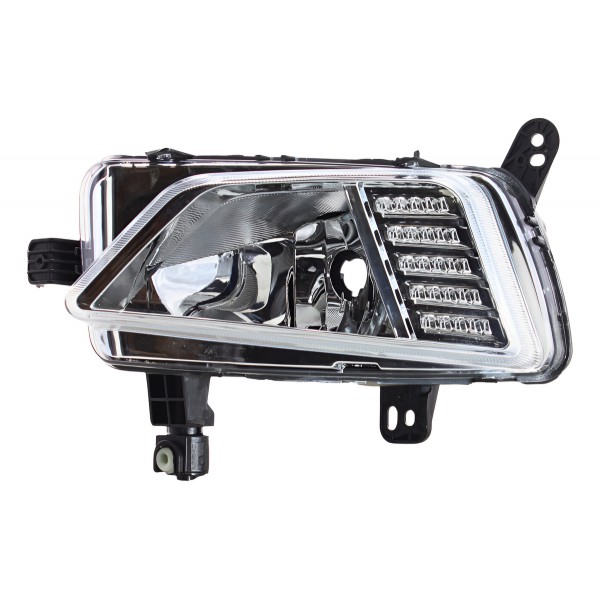 Farol Auxiliar Milha Polo Virtus 2018/2021 Esquerdo Cromado - Padrão Original