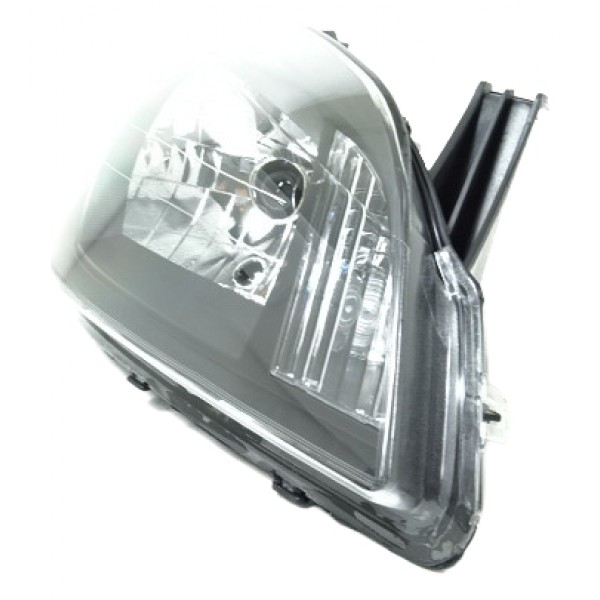 Farol Principal Celta 07 08 09 10 11 12 Prisma Ld Negro Direito/passageiro