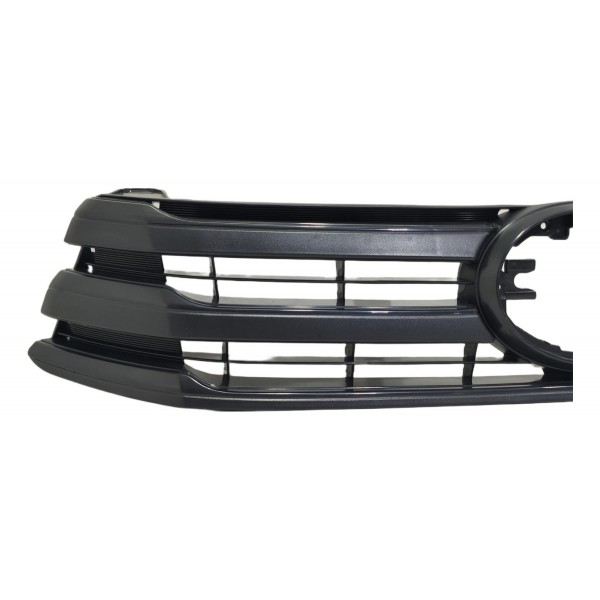 Grade Dianteira Superior Hilux 2016 A 2017 Preto Preto Brilhante