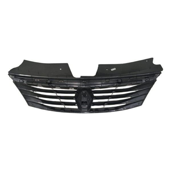 Grade Radiador Parachoque Dianteiro Logan 2011 A 2013 Preto Natural