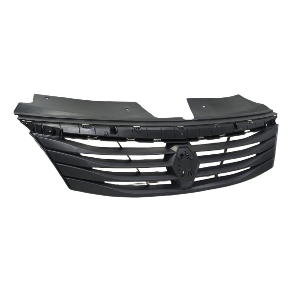 Grade Radiador Parachoque Dianteiro Logan 2011 A 2013 Preto Natural