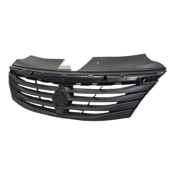 Grade Radiador Parachoque Dianteiro Logan 2011 A 2013 Preto Natural