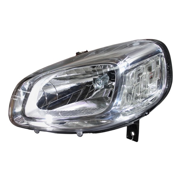 Farol Principal Uno Fiorino 15 16 17 18 19 Le Cromado Esquerdo/motorista