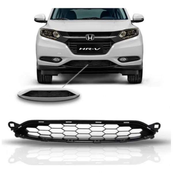 Grade Inferior Parachoque Dianteiro Hr-v 2016 2017 2018 - Padrão Original - Ambos Lados