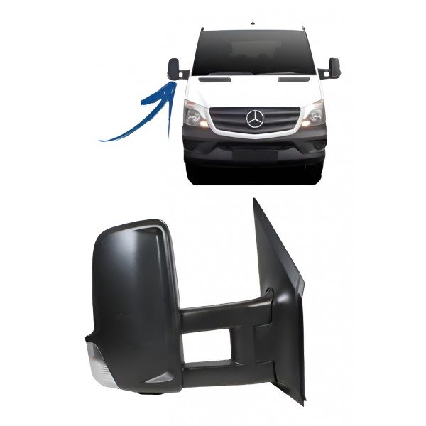 Retrovisor Direito Sprinter 2013/19 Elétrico Longo C/ Pisca