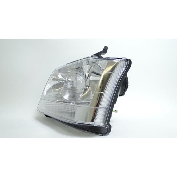 Farol Principal S10 Blazer 01/12 Cromado Pisca Cristal Le Esquerdo/motorista