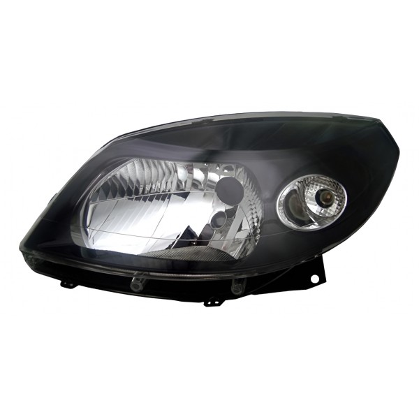 Farol Principal Sandero Le 07 08 09 10 Negro Le Esquerdo/motorista