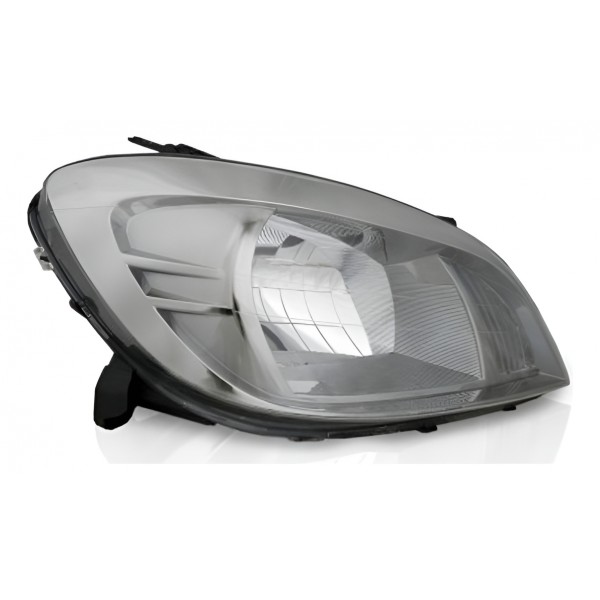 Farol Principal Celta 07/... Prisma Ld Cromo Escuro Direito/passageiro