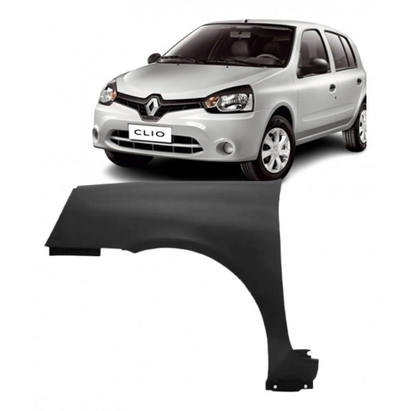 Paralama Dianteiro Clio 2012 A 2016 Lado Esquerdo Plástico Esquerdo/motorista