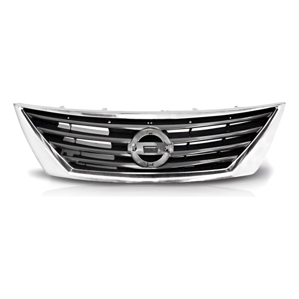 Grade Radiador Versa 2011 2012 2013 2014 Cromada Padrão Original Ambos Lados