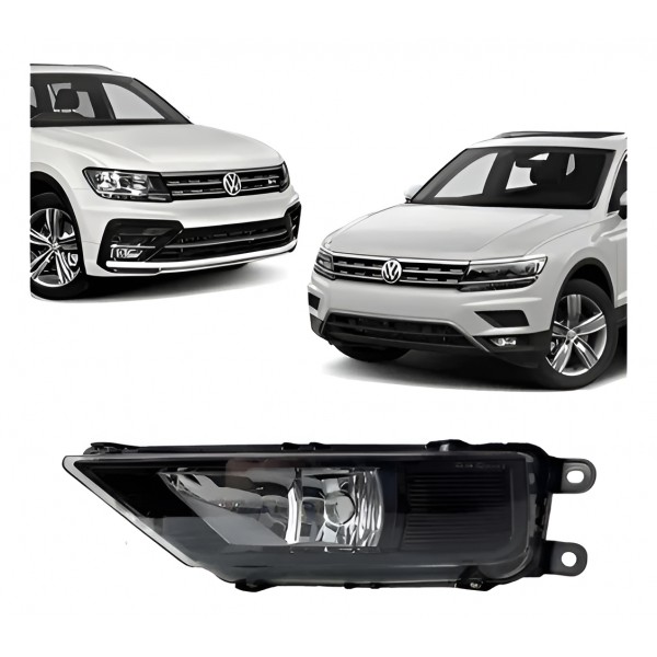 Farol Auxiliar Milha Mascara Negra Esquerdo Tiguan 2018/2021 Padrão Original