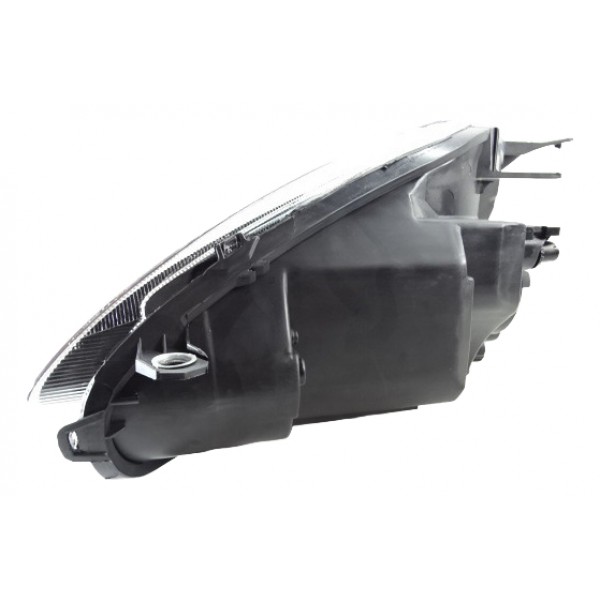 Farol Principal Punto 12 13 14 15 16 Le Cromo Negro Esquerdo/motorista