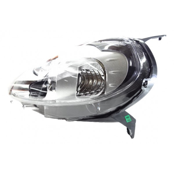 Farol Principal Punto 12 13 14 15 16 Le Cromo Negro Esquerdo/motorista