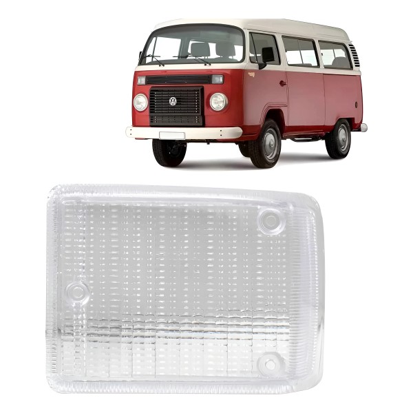 Lente Lanterna Dianteira Cristal Kombi Clipper 90 91 92 93 Padrão Original