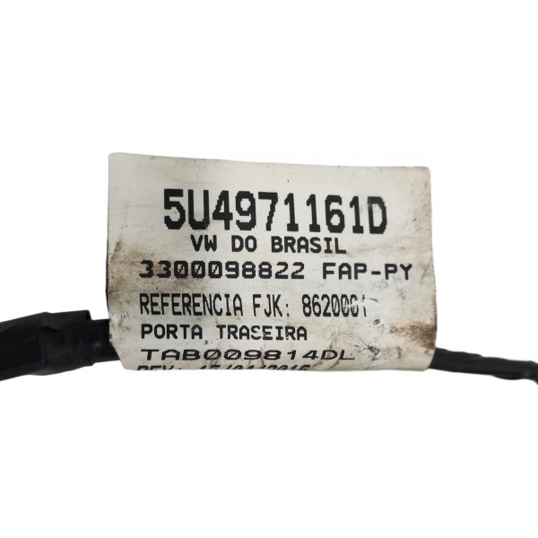 Chicote Porta Traseira Direita Gol G5 G6 G7 2009 A 2017