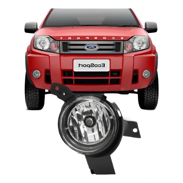 Farol Auxiliar Milha Ecosport 2008 2009 2010 2012 Esquerdo - Padrão Original