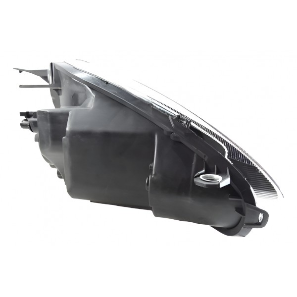 Farol Principal Punto 12 13 14 15 16 Ld Cromo Negro Direito/passageiro