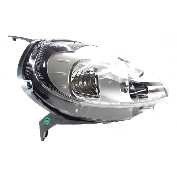 Farol Principal Punto 12 13 14 15 16 Ld Cromo Negro Direito/passageiro