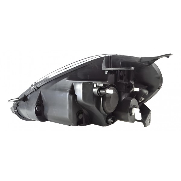 Farol Principal Punto 12 13 14 15 16 Ld Cromo Negro Direito/passageiro
