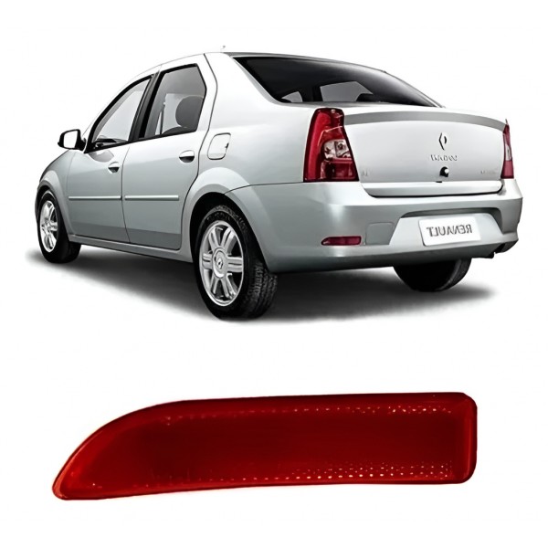 Refletor Parachoque Traseiro Logan 2011 2012 2013 Direito Padrão Original