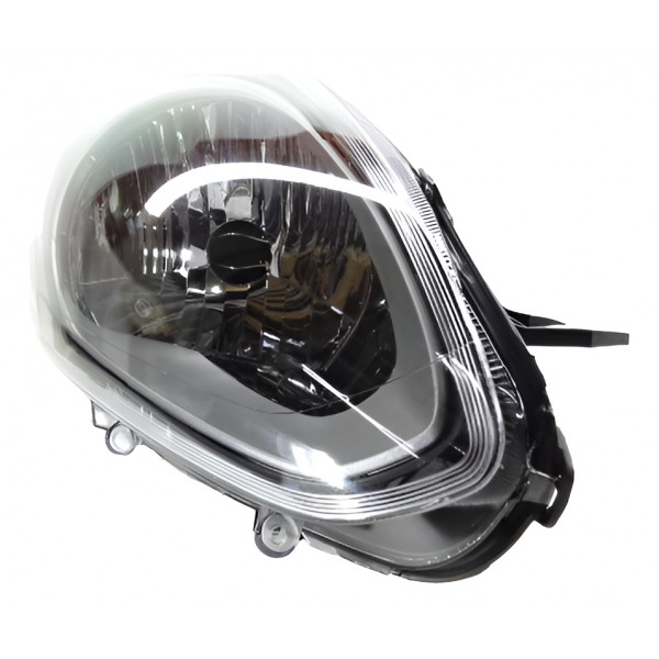 Farol Principal Punto 12 13 14 15 16 Ld Mascara Negra / Cinz Direito/passageiro