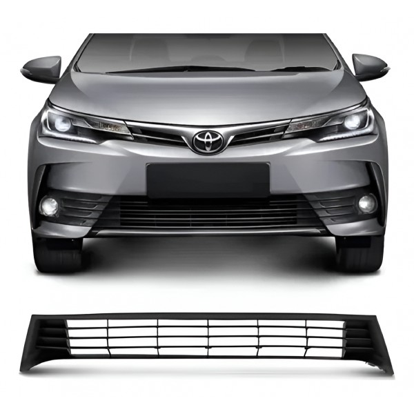 Grade Central Inferior Parachoque Corolla 2015 2016 2017 - Padrão Original - Ambos Lados