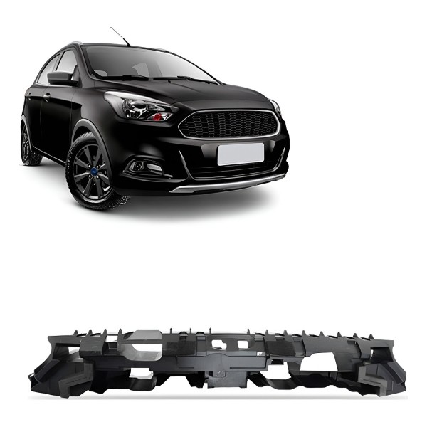 Reforço Superior Parachoque Diant. Ford Ka 2019 2020 21 2022 Preto