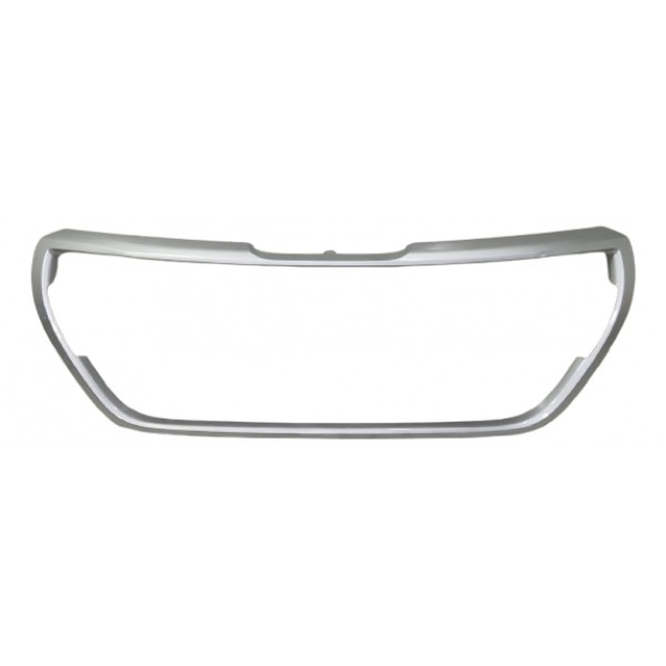 Moldura Aplique Grade Peugeot 208 2017 A 2020 Cinza Cinza Natural