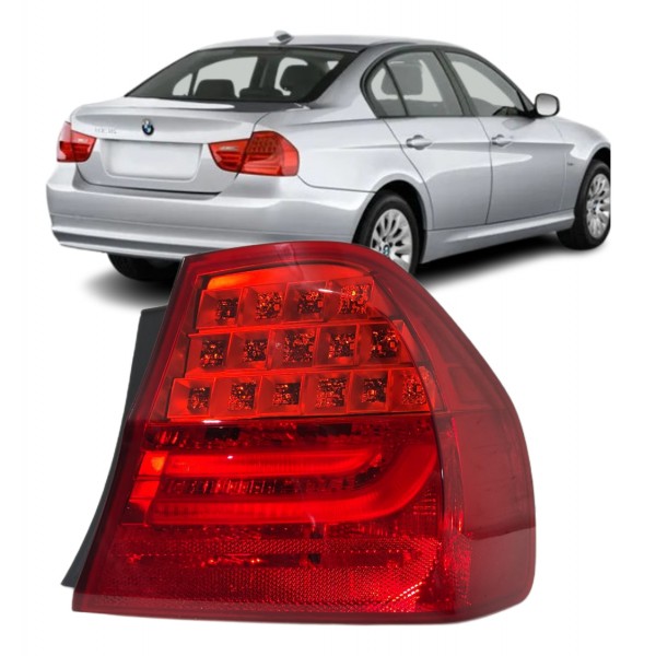 Lanterna Esquerda Bmw 320i 325i 2009 2010 2011 2012 C/ Led Direito/passageiro Vermelho