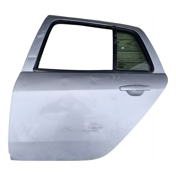 Porta Traseira Esquerda Renault Symbol 2010/2014 Completa Traseira Esquerda Prateado