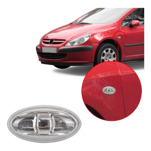 Lanterna Lateral Seta Pisca Paralama Peugeot 207 Citroen C3