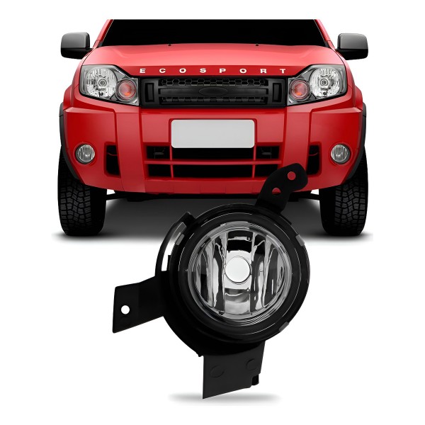 Farol Milha Auxiliar Ecosport 2008 A 2012 Fiesta 08 A 2010 Esquerdo