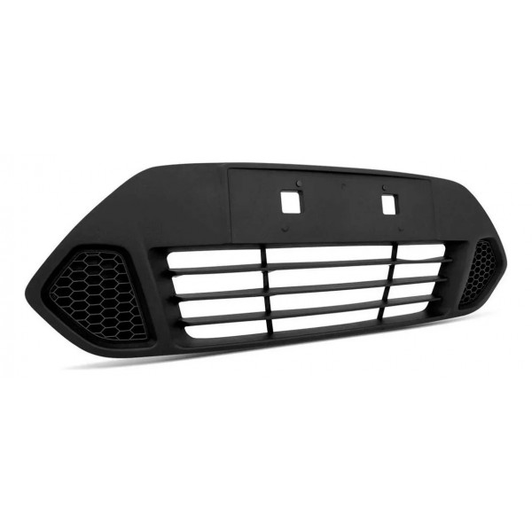 Grade Tela Central Parachoque Fiesta 2011 2012/ Hatch Sedan Preto