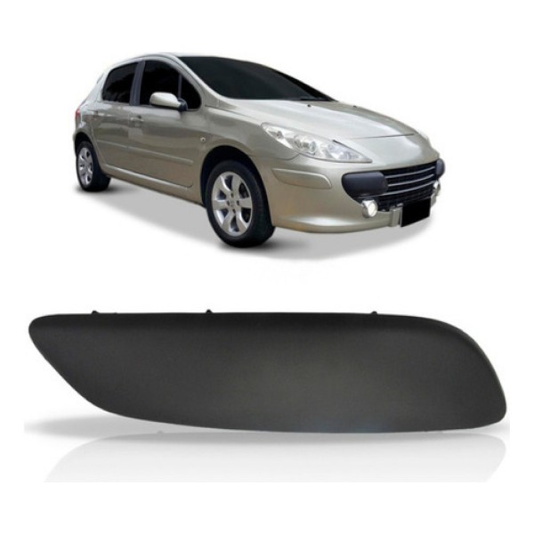 Moldura Lateral Parachoque Dainteiro Peugeot 307 2007 A 2012