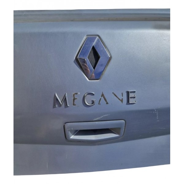 Tampa Traseira Megane Sedan 2007/2012 Completa C/ Avaria Prateado