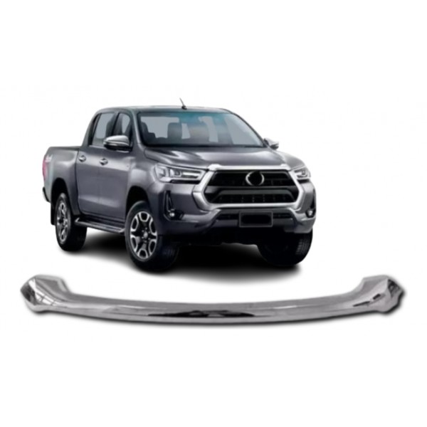 Friso Capo Superior Cromado Hilux 2021 A 2025 Dupla Face