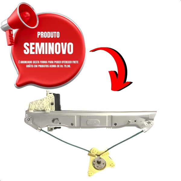 Máquina Vidro Elétrico Motorista Vw Gol Voyage G5 G6 G7 G8