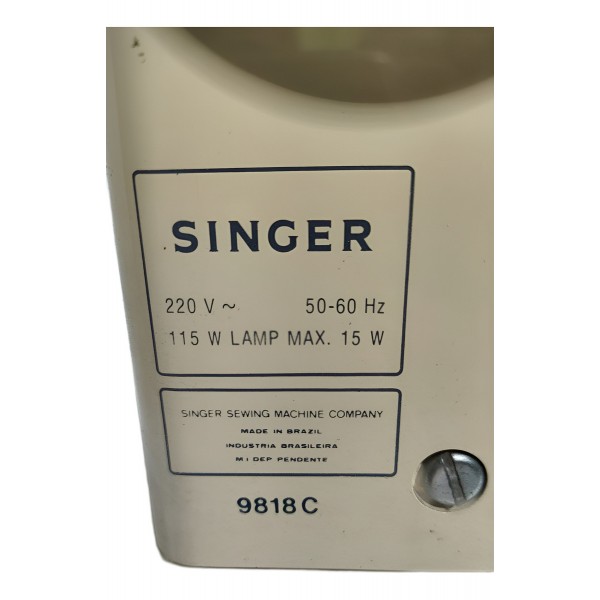 Máquina De Costura Elétrica Singer 9818 Para Peças  Cinza/branco