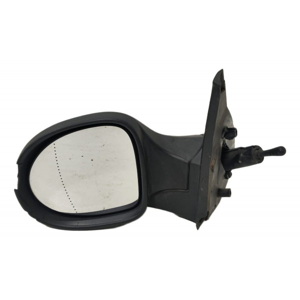 Retrovisor Manual Clio 2005 A 2012 Esquerdo C/ Detalhe