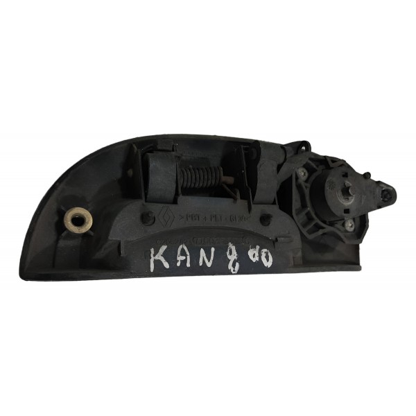 Maçaneta Externa Direita Renault Kangoo 2000 2001 2002 2003 Preto Dianteira