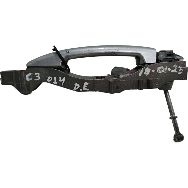 Maçaneta Externa Dianteira Esquerda C3 2014 2015 2016 2017 Cinza Dianteira