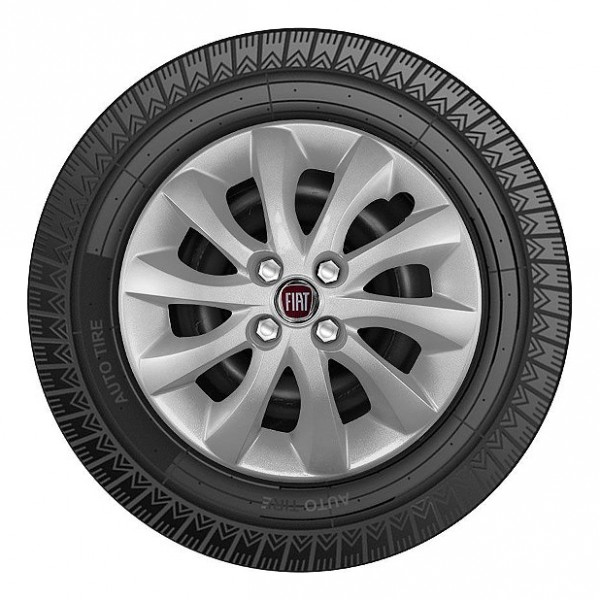 Carlota Idea Doblo Gran Siena Aro 15 Emblema Fiat Original Emblema Vermelho