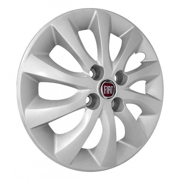 Carlota Idea Doblo Gran Siena Aro 15 Emblema Fiat Original Emblema Vermelho