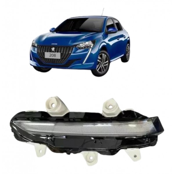 Farol De Milha Led Drl Peugeot 208 2021 2022 2023 2024