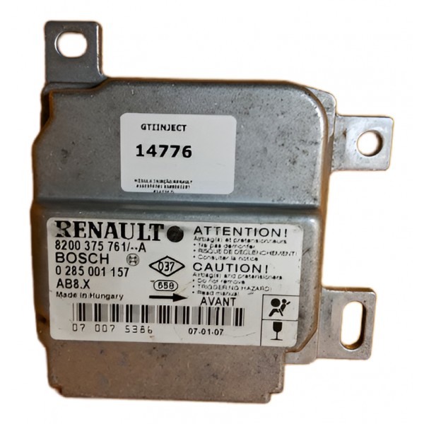 Módulo Central Sensor Colisão Renault Clio 2001 2002 2003