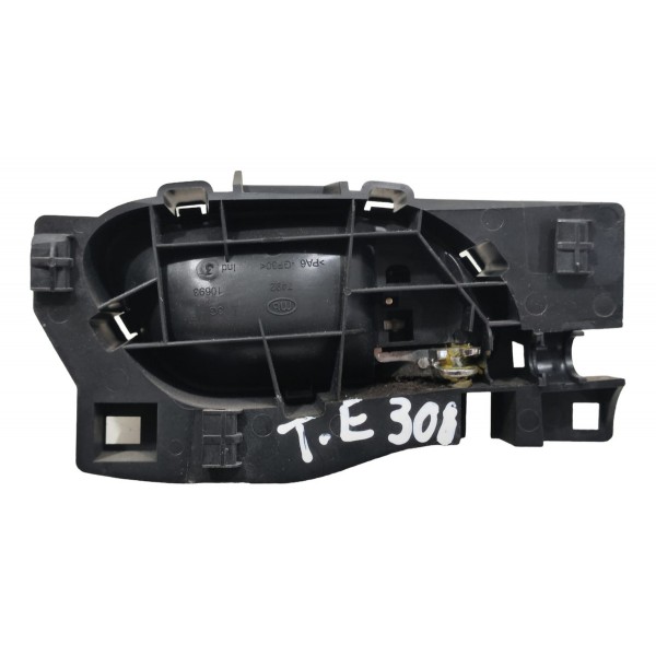 Maçaneta Interna Traseira Esquerda Peugeot 308 2012 A 2015 Cromado Traseira