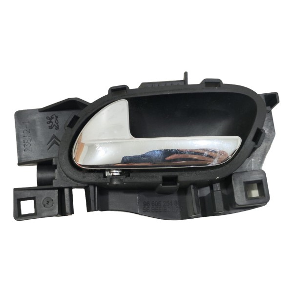 Maçaneta Interna Traseira Esquerda Peugeot 308 2012 A 2015 Cromado Traseira